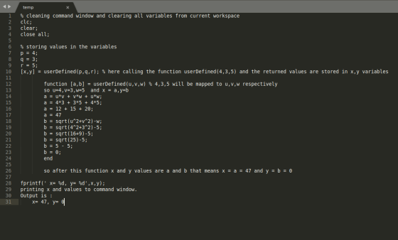 temp 2 3 4 % cleaning command window and clearing all variables from current workspace clc; clear; close all; Сл 6 7 9 10 11