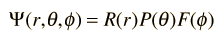 Y(r,0,0) = R(r)P(0)F(0)