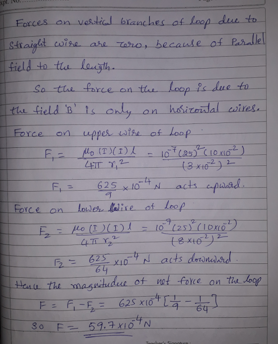 xpt. INO an vosticl blanc hes of lop due to ae tano, because of Pa sces Loop diue Force on 625 x10 acks 10 (25) ( IDX( O -2 2