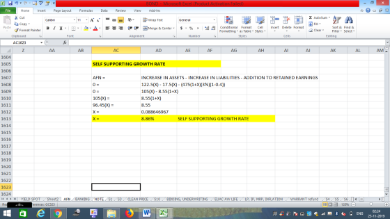 - 2x AL AM BOND - Microsoft Excel (Product Activation Failed) File Home Insert Page Layout Formulas Data Review View Add-Ins