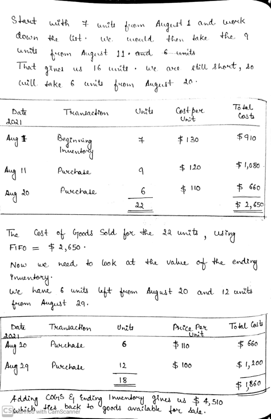 Start with down the the q We. units I units from August 1 and work list. would then take from August 11. and 6 units 9 gines