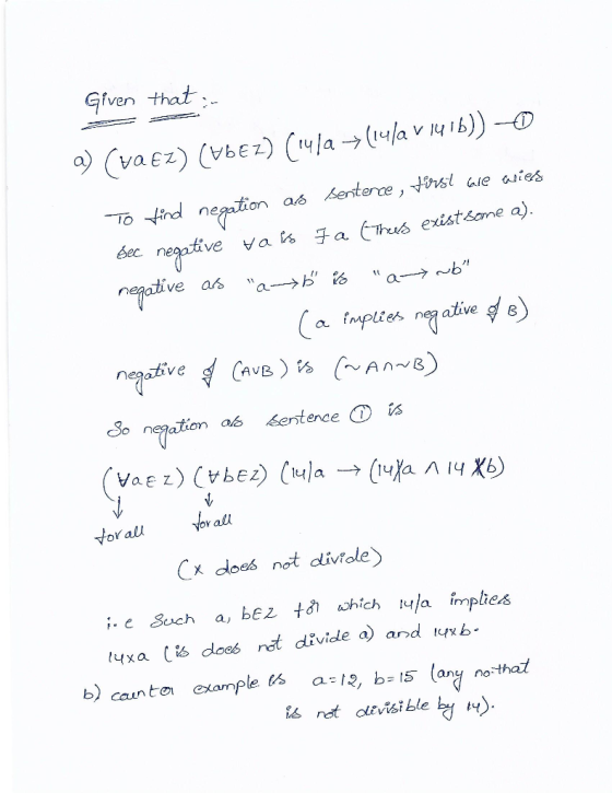 Gfven that nd ne on as entere, sl aies CTheus exist some a) neaative as a imples ne aive So negationab erstence is yoratl x d