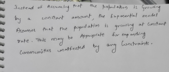 Lastead of Assum ht Dobul ahon is Groutng the Grosctong amount, the Eporential model contant a Assumer that he popul atHan is