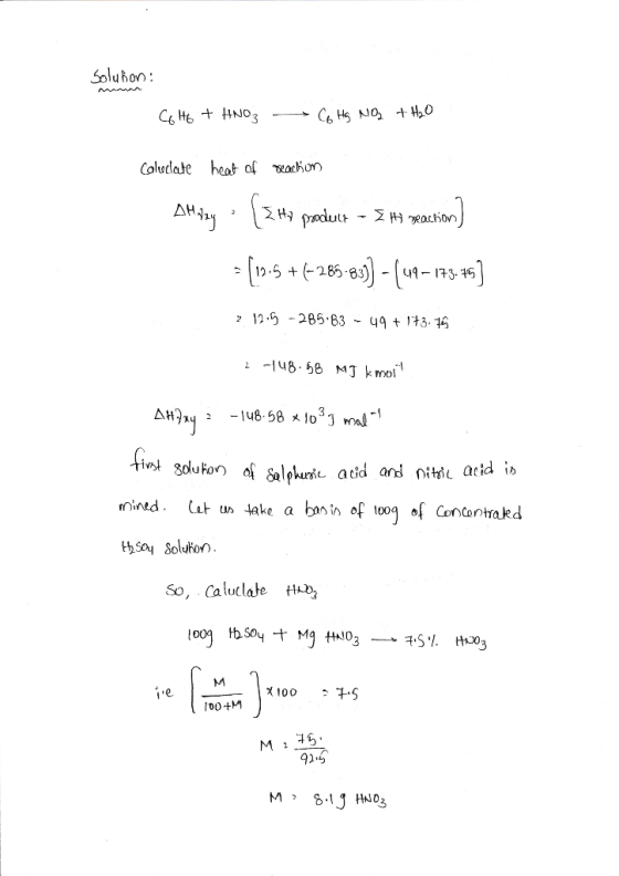 Solubon Coludate heat af eachon 12.5-285-83-49 t ,73. mired. (사 u, take a bnih of 100g of corto ntrakd So, Caluclate H, トイ 91