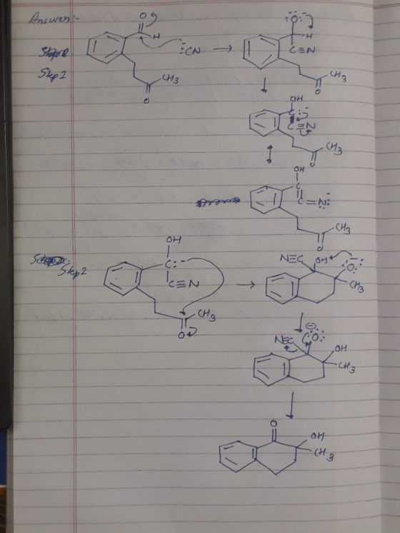 Answes H Can Stepore Step 2 CN LHA CH3 nac • TE=N OH Schaped Step 2 -C: - NEGO EN ОН -CH3 애 -643