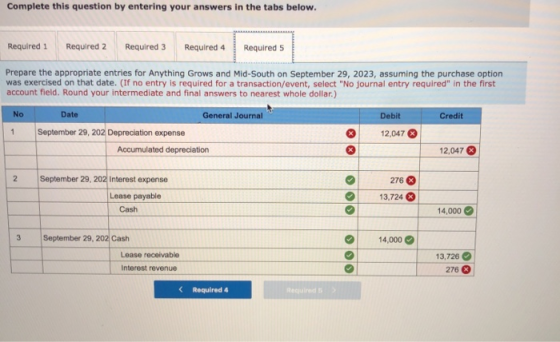 Complete this question by entering your answers in the tabs below. Required 1 Required 2 Required 3 Required 4 Required 5 Pre