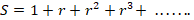 S= 1+r+p2 +p3 +