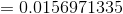 =0.0156971335