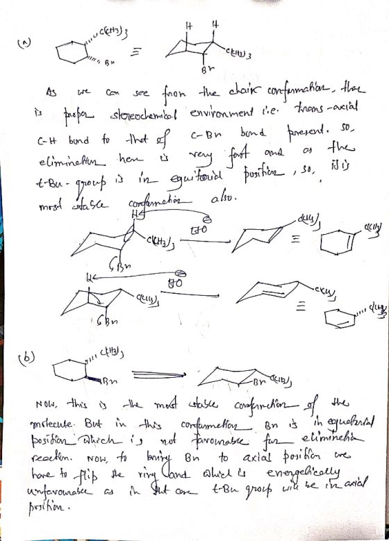 or As we can see from the chair conformation, then is proper stereochemiel environment lies froms -acial C-H bond to that of