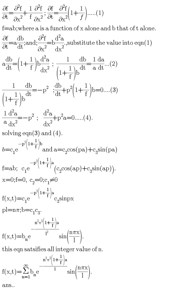 11+ Əf af ləf af afl. 11 ət əxz fəx??ox ox?! f=ab;where a is a function of x alone and b that oft alone. [ of db , f , da . =
