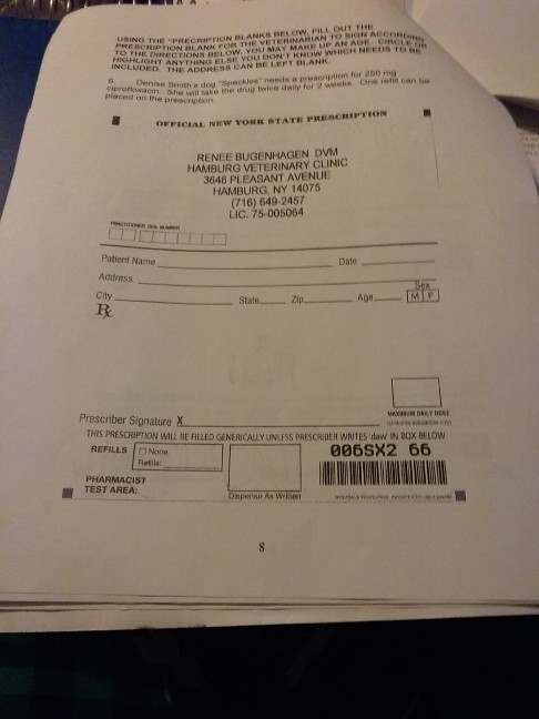 SING THE PRETON PANKFLOW. FILL OFTE TO CRIPTION BLANK FOR THE VETERINARIAN TOSICIN ACCO ECTIONN BELOW. YOU MAY MAKE UP AN AOF