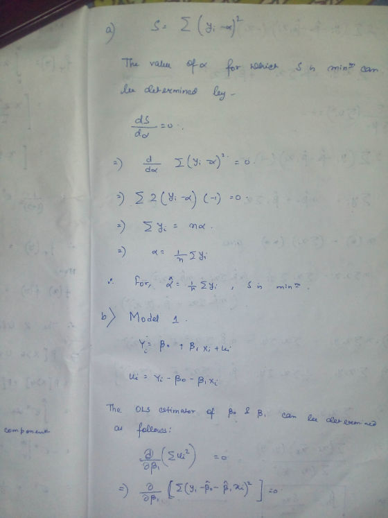 a) S. (yi -a The value of x for which la determined ley - is minh can. de 20 3) 5 2(%; -a) (-- =) { = na. 2) a= 25.4 Ą Iyi ,