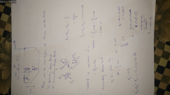 00:01/00:02 There will he two t pes of Porcer Ps-PSPS Jo EQulateral PLobr ७१ १०8 ८ = secon dony shear load iA Conatant PYECcE