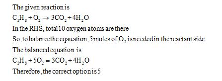 The given reactionis In the RHS, total10 oxygen atoms are there So, to balance s of O, isneededin the reactant side The balan