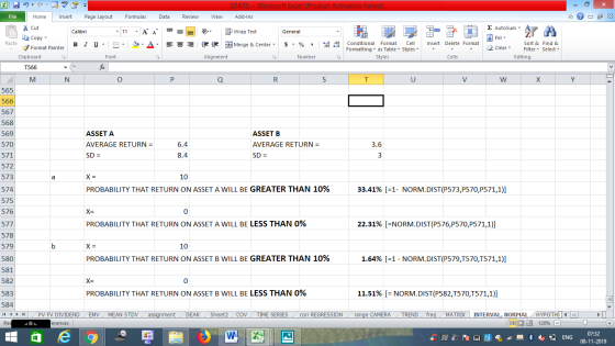 - 2x Fill ZI TU STATS - Microsoft Excel (Product Activation Failed) File Home Insert Page Layout Formulas Data Review View Ad
