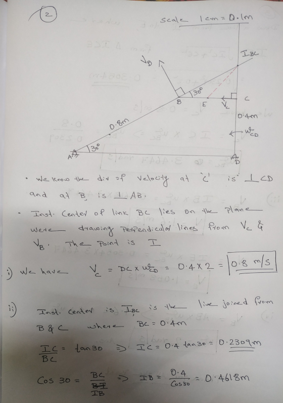 2 scale lama Qolm I IBC A GOOSE J 300 С B. E 10.4m 0.8m we CO 3009 FADA.E and We know the did of Velocity at is LCD at Bis I