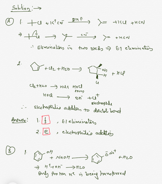Solution > ② 1. te ist co sinf = tice then э га + - ис a Eliminations in two steds » El eliminates 2. To the theo Con the y