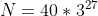 N=40*3^{27}