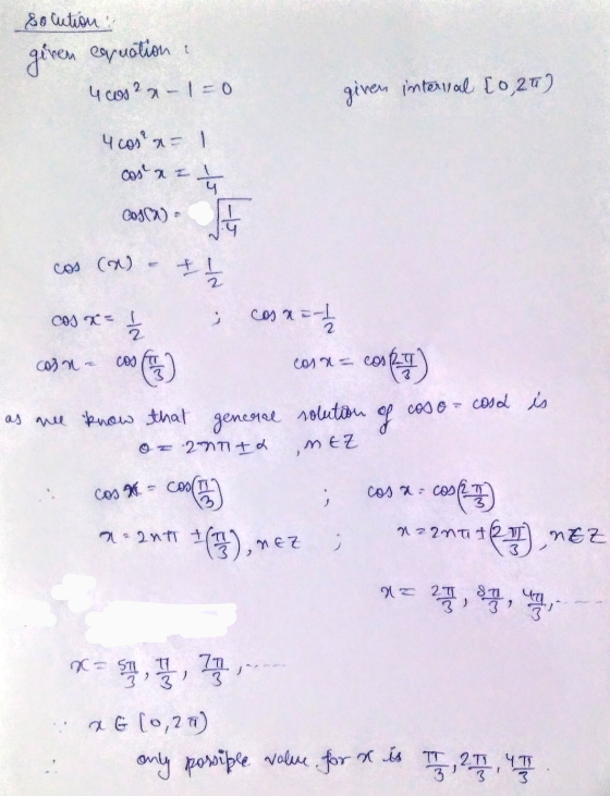 so cution: given cacuation : 400522-1=0 given interval [0,25) 1 4 cose n= cosa = 7 COS) - cos (a) = 1 놈 ; 메이털 con- cos ( cosa