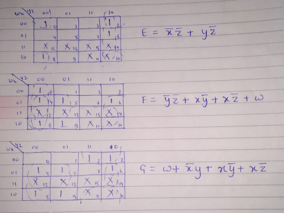 42 ww ool vo 3 -- =ñž + y z E 0 1 ५ SI 7 To 11 X 3 X 5 X 4 X. To no 9 jo 42 01 o 0 7 3 2. 5 7 G 1 X F = y + xy + x3 + W 13 X