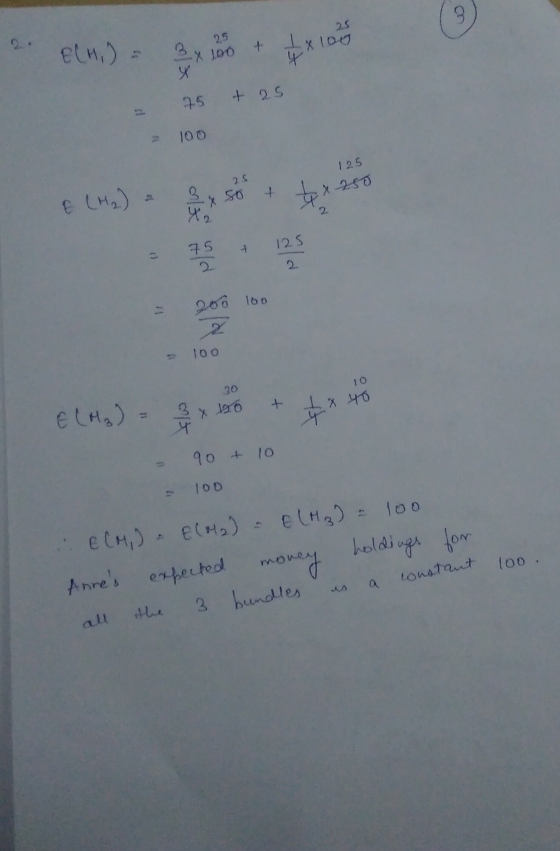 25 SO 2. ECHI) = 3 x 1 + 1 x 100 - 25 75 + 25 + 25 – 100 125 (M) + taxes - 206100 200 100 2 100 10 30 € (M₂) = 3 x 120 + x 40