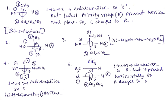 123 Articlockise So s. HA HO Bnt Louest Pricsity aHoup () Present horiZo ntal plane So, S chans to R Ct C2C3 (R)-2-fentano C