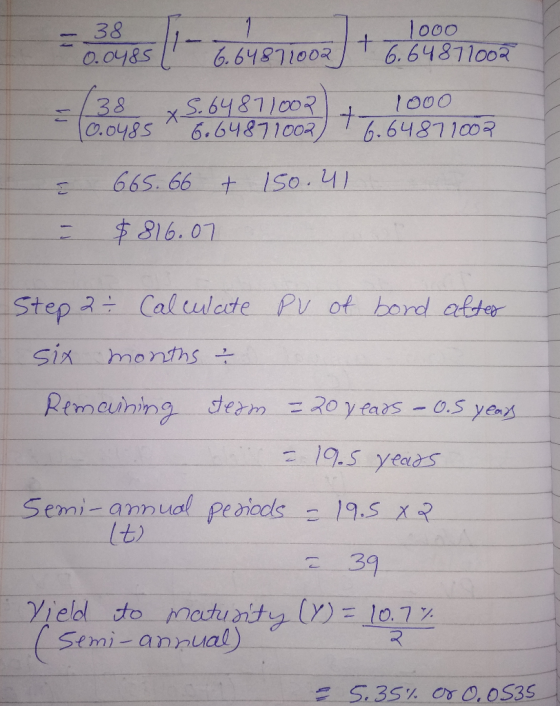 1000 6.64811003 38 1- 6.64871002 O.0485 S64811002 6.64871003 1000 38 0.0485 6.64871007 665. 66 +1S0. 41 $816.07 Step 2 Calula