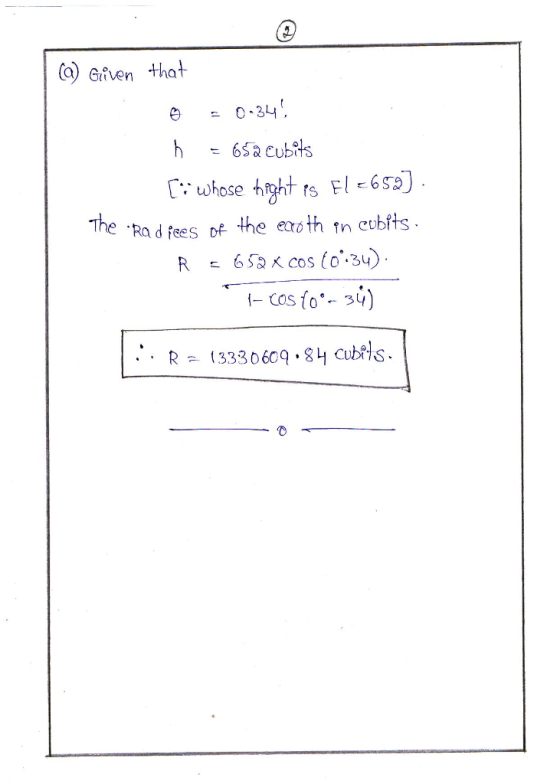 Q) Gfven tha 0 24 e0-34 T whose tight r F-65a) The Ra d fees of the edoth n cobfts -Cos fo- 34) R(333060.84 cubtls