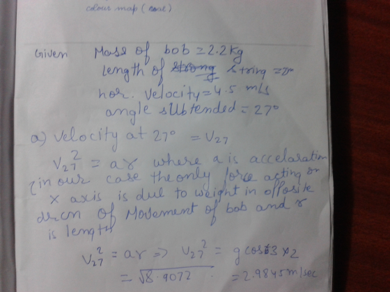 lemath hes. velocity y.ml amale ub fendad 27 OC. at 27° 2 27
