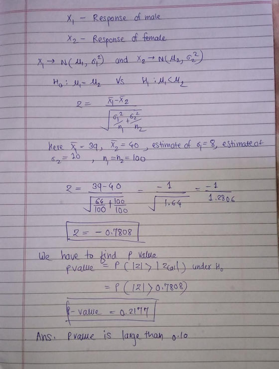 Respanse of male X2- Response of female ACA and X N4 Vs 2 2 62 estimate af 6,- 8, estimate at kere X-3q, X- 40 1 1 9-40 1.28