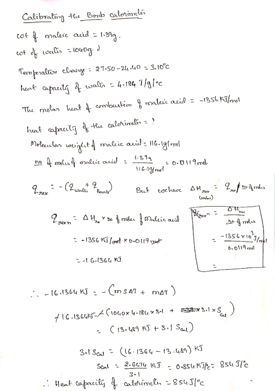 tae Bob caloriniclé Calibrating malcic auid -Mg. totog coali - Cot Тempnatcw clereg hecit capaeil walh - 4.t8G T/g1°c 27.SO-2