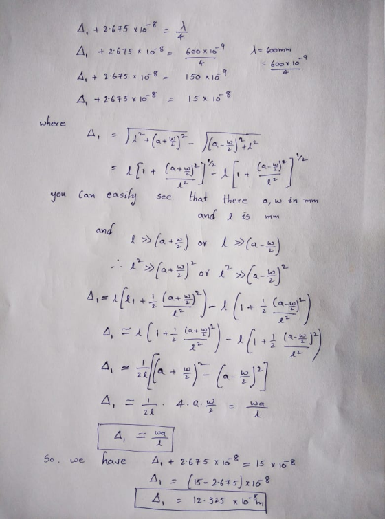 4. + 2.675 x 108 = 1 4 + 2-675 x 108 - 600x109 1- 6oomm - 600 x 10 A- A. + 2.675 * 108. 150 x169 4, +2:675 x 16-8. 15x168 whe