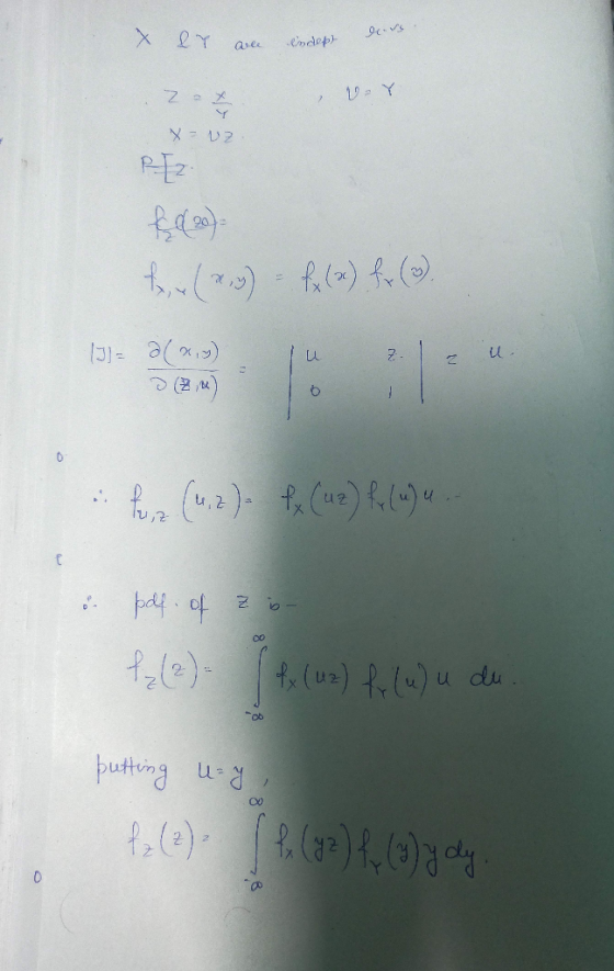 X & Y are indept 22 , 1Y x=uz PEZ for(x,y) f(x) for (). (J) = 2(x,y) u 2.1 cu . forz (1.2). f. Cue) f() a pdf of zo 1₂(2). (