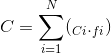 c=Σ(ci..)