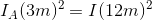 IA (3m)2 = (12m)