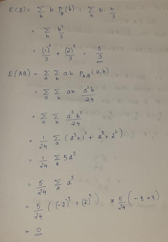 10 B 6 N. 6 3 j CON o 2 Abo I ECB)= b.p (b) b, b) Sb 3 (②) 3 E(AB) Σ Σ ab. b 시 1510A 53 3 Pae (a1b A) Botoloros a a 3 2. 동 a6
