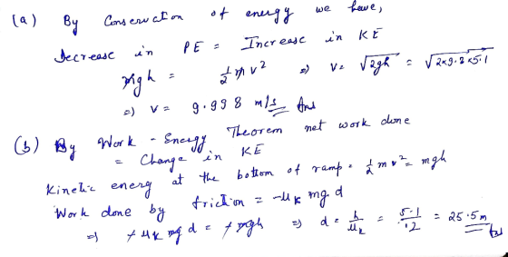 (a) By Conservation of energy we have I decrease in PE = Increase in KE high = 2 p v2 : ve vagh - Vaxg. 215.7 2) v= g. 998 ml