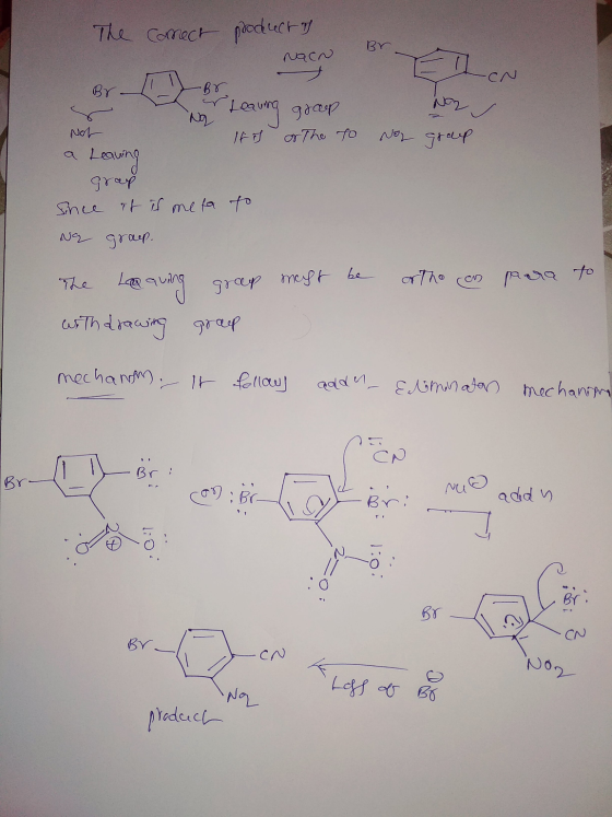 The comect productif Br NON TIN No2 , Noy group Leaving grap Not It is of the to a teaving grap since it is me far to Na grou