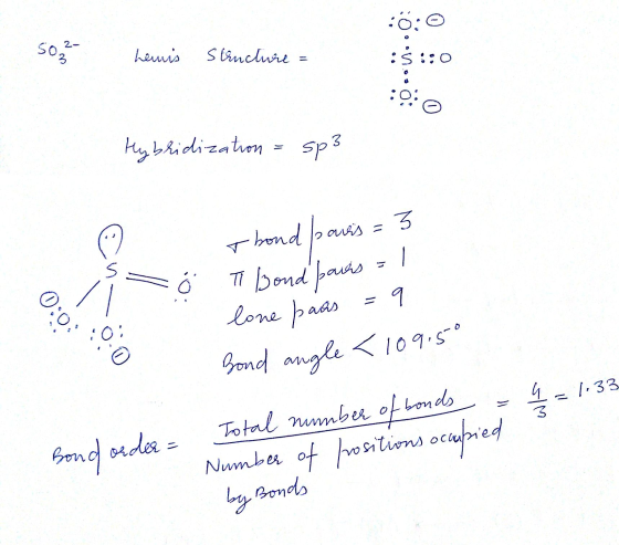 0:0 So hemis Structure = o... Hybridization = sp3 + bond sowas = 3 - ö T Bond pairs = 1 0:0: 0.0 lone pars = 9 Bond angle < 1