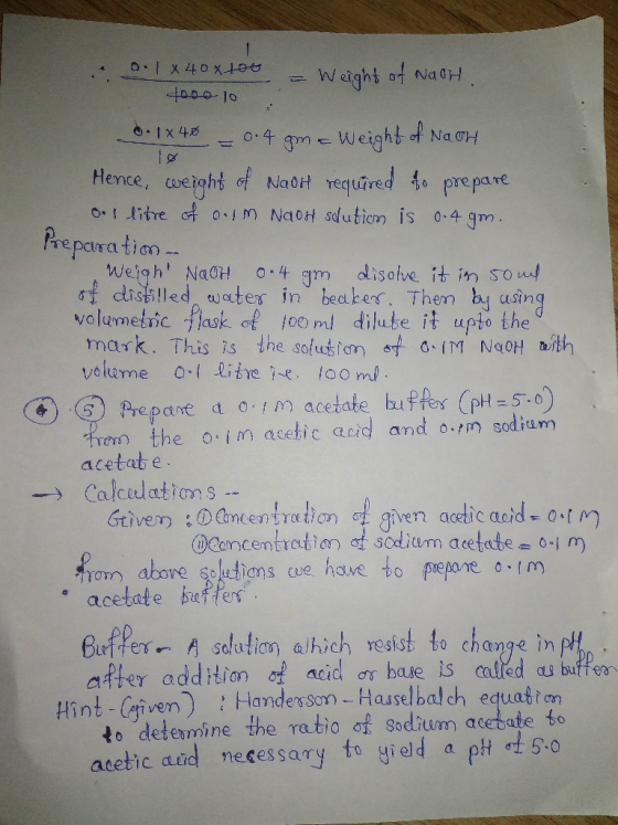 . 0. 1x40xtoo = Weight of NagH. 2006 10 • 1x 40 = 0.4 gmc Weight of NaOH Hence, weight of NaOH required to prepare oos litre