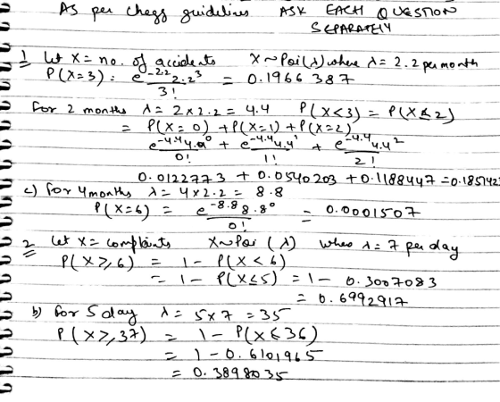 guidulis EACH OUeSno ASK SEPARATEIY I WXe no P(3) XPoil)shue dz 2.2 pumonth 0.1966 38 7 -2.2 22 3 1 3 Cor 2 monts A2 2x2.2- 4