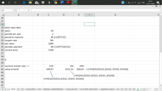 e B 9 W ? v . 1 06-15 ENG 24-01-202012 А в с о Е 20 29 basic input data 30 years 31 periods per year 32 period to maturity 33