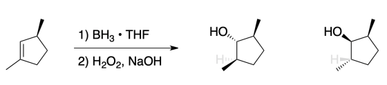 1) BH3 • THF HO 2) H2O2, NaOH
