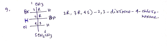 l CH3 9. 2R HT 2R, 3R, 4 S-2,3 - dibTmo- 4- chloro- 3R H- Wxane H SCH2ut3