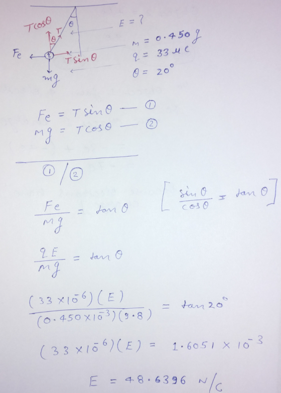 9-= 33.ue nt (33×156) (E ) (0,450×เจ๊3)(9.8) (33x1ō 6)(E) = 1.6051×10 3 E =千8.6396 л./..