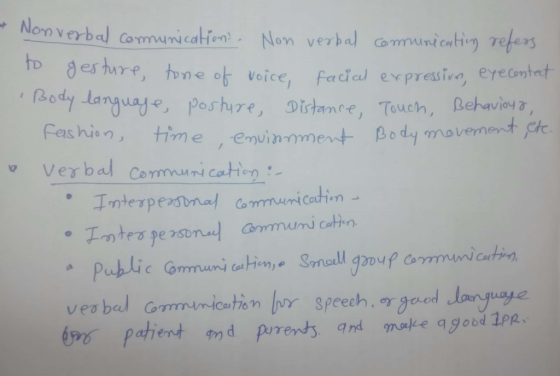 . Nonverbal communications. Non verbal communication refers to gesture, tone of voice, facial expression, execentect Body lan