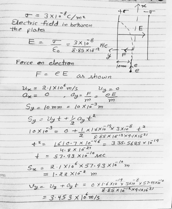 m毣 Elechic -freld in betucem , the plate as shown 2 3 3 35 TES