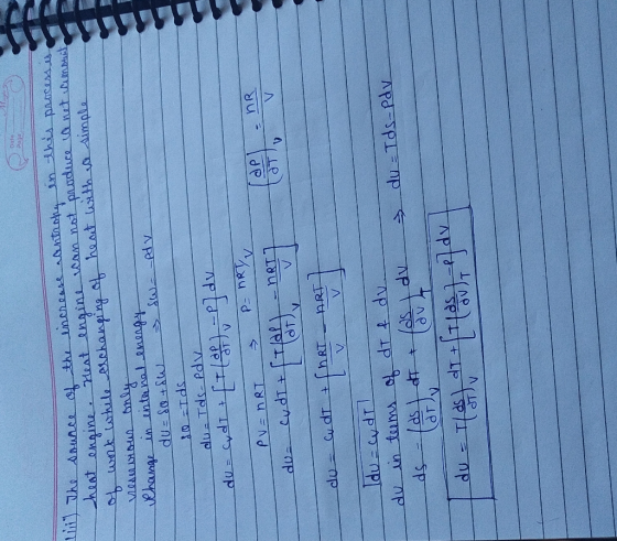 M thu) The source of the increase antrony in this process is heat engine. Heat engine can not produce la net amount of work w