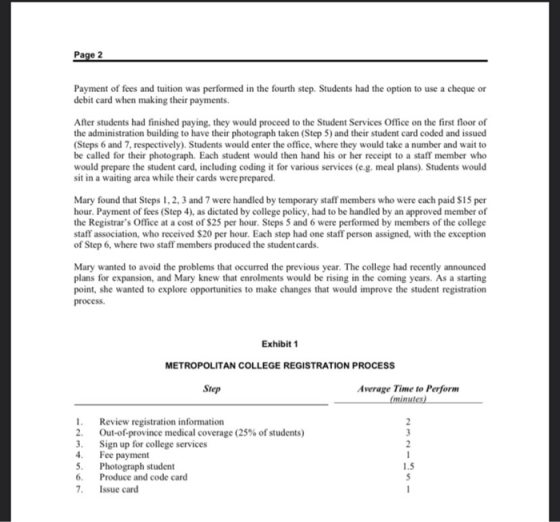 Page 2 Payment of fees and tuition was performed in the fourth step. Students had the option to use a cheque or debit card wh