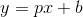 y=px+b
